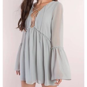 Lace Up Shift Dress